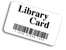 library card and barcode